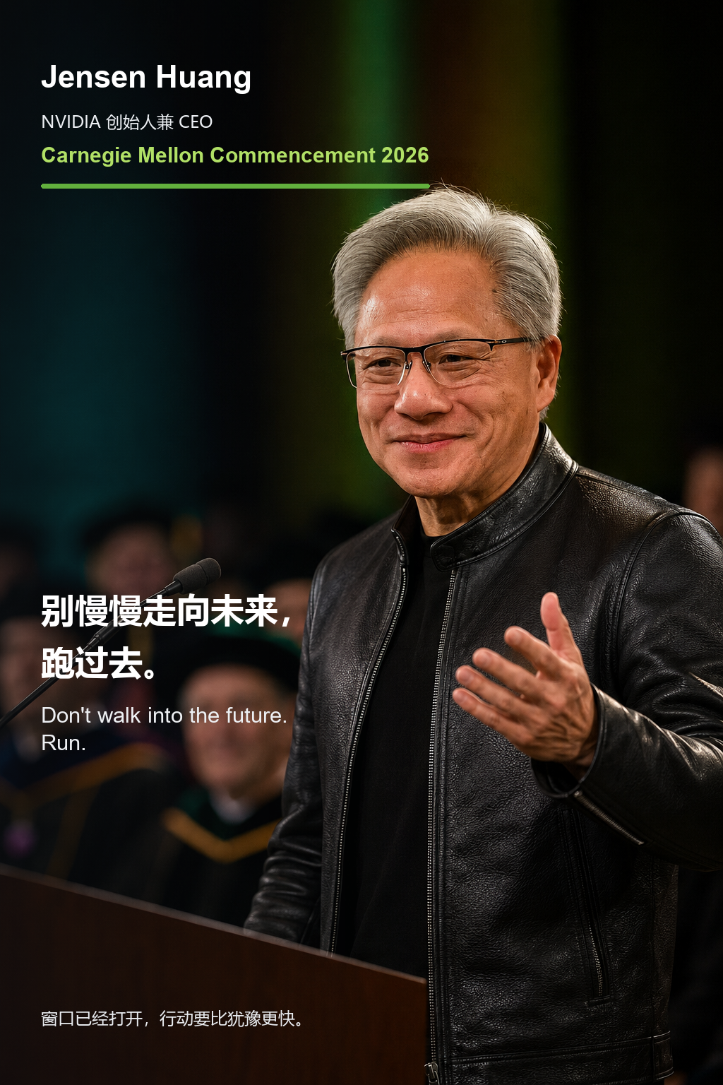 Jensen Huang 毕业演讲图卡